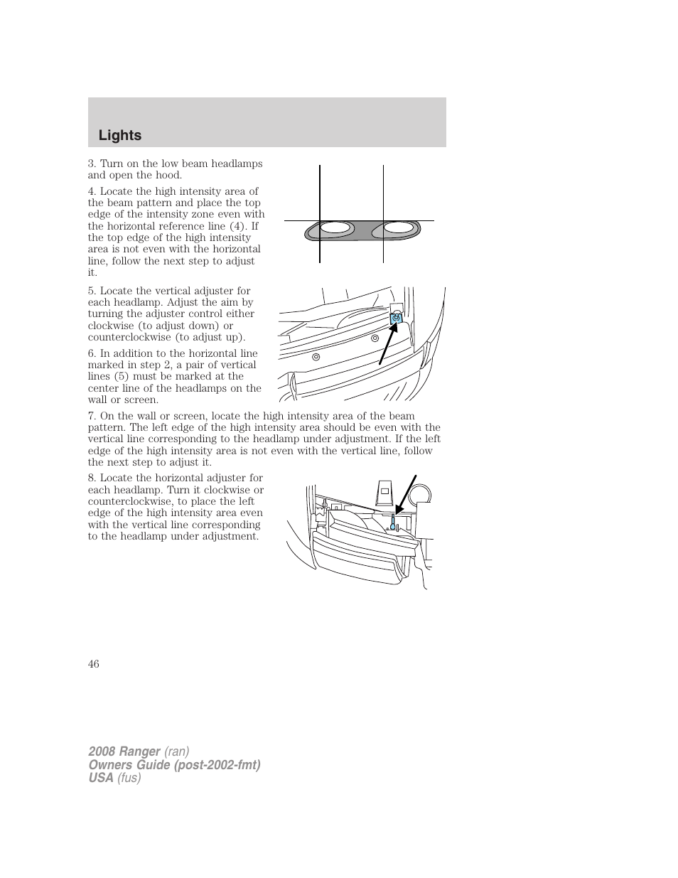 Lights | FORD 2008 Ranger v.1 User Manual | Page 46 / 272