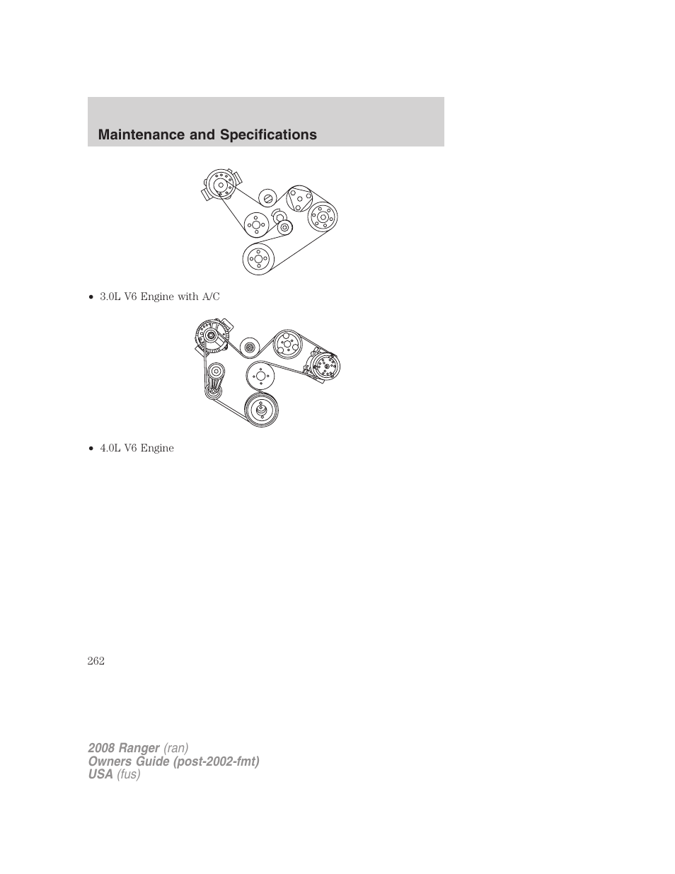 FORD 2008 Ranger v.2 User Manual | Page 262 / 272