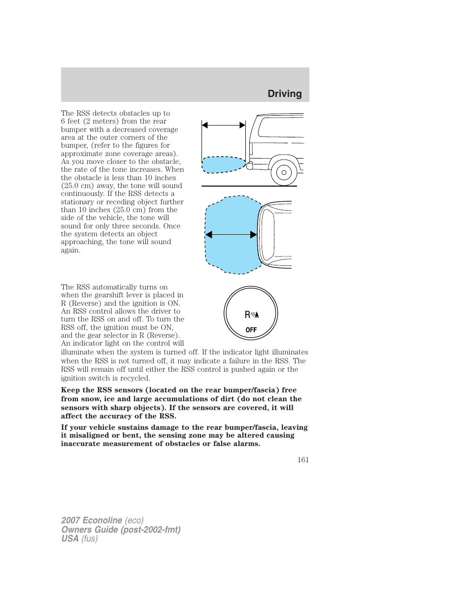 Driving | FORD 2007 E-450 v.1 User Manual | Page 161 / 264