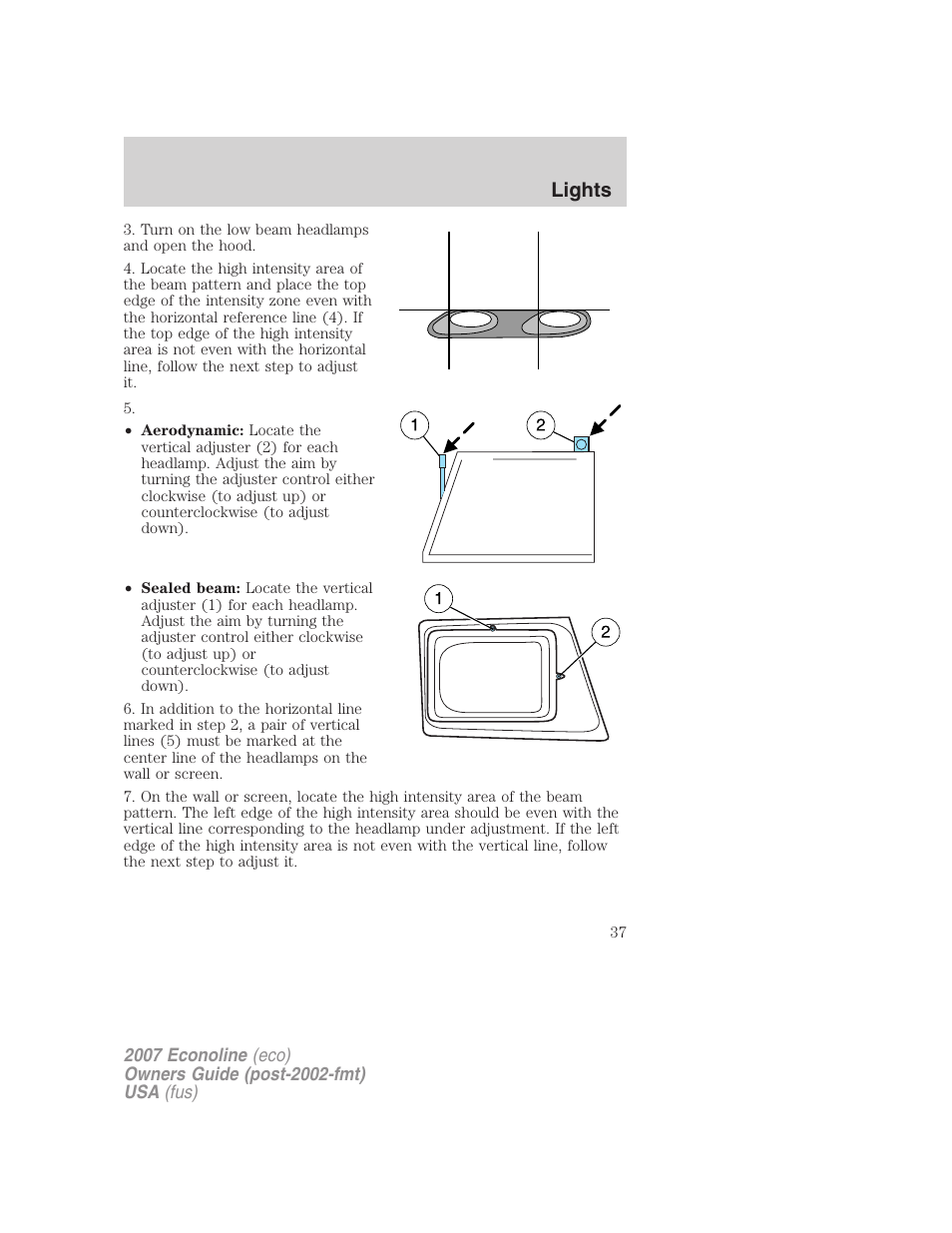Lights | FORD 2007 E-450 v.2 User Manual | Page 37 / 264