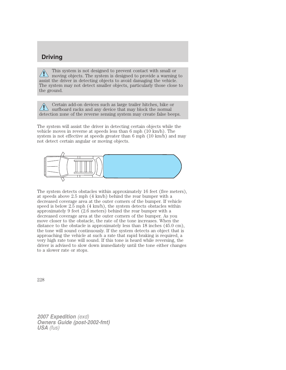 Driving | FORD 2007 Expedition v.1 User Manual | Page 228 / 328