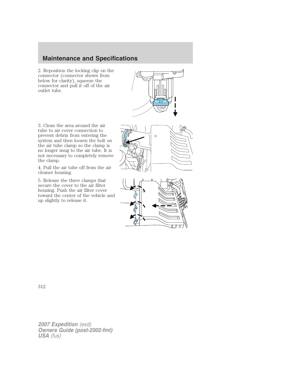 Maintenance and specifications | FORD 2007 Expedition v.1 User Manual | Page 312 / 328