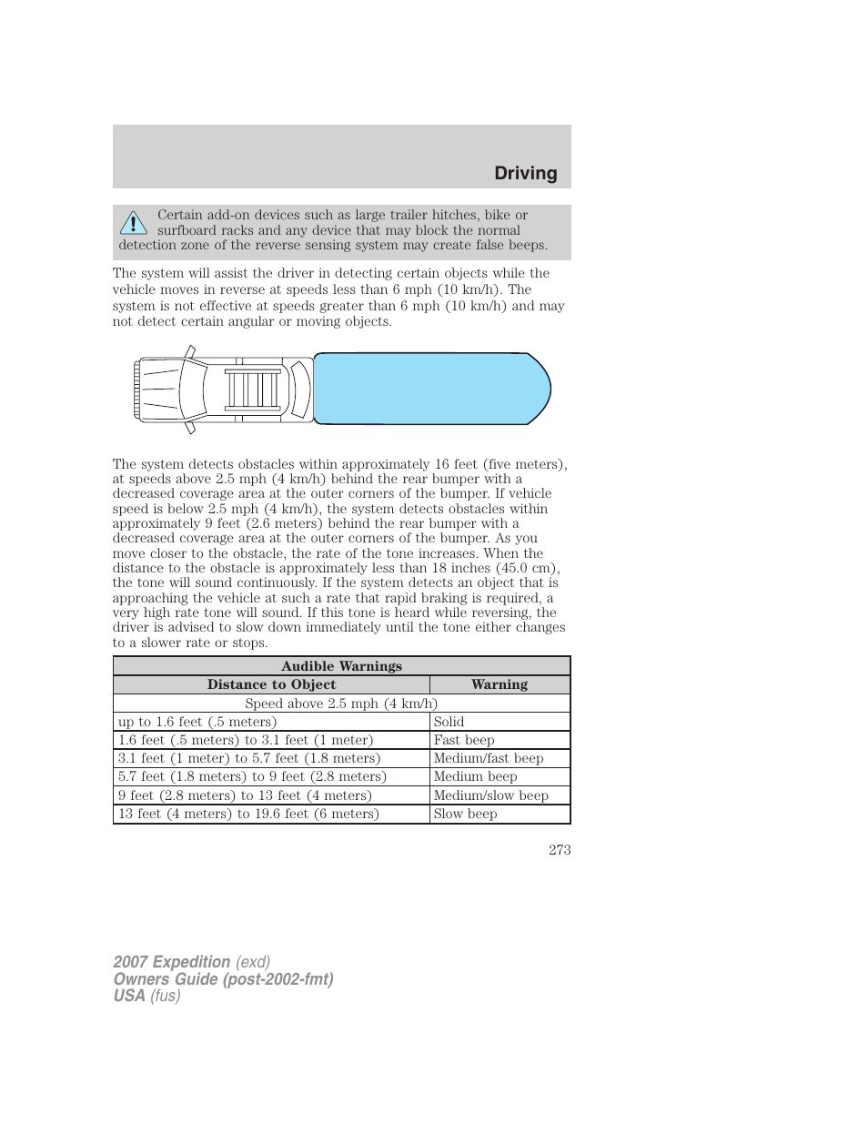 Driving | FORD 2007 Expedition v.3 User Manual | Page 273 / 376