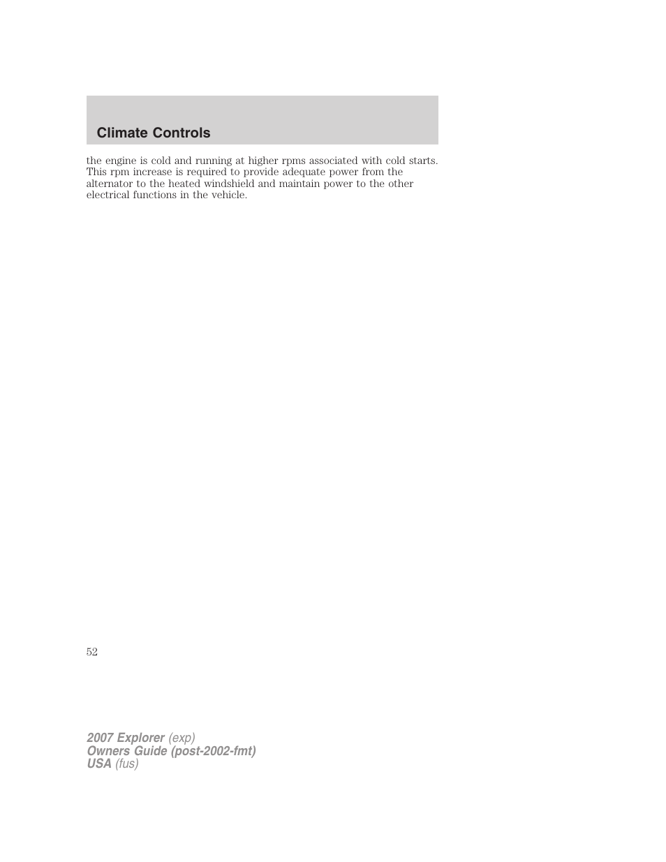 FORD 2007 Explorer v.1 User Manual | Page 52 / 344