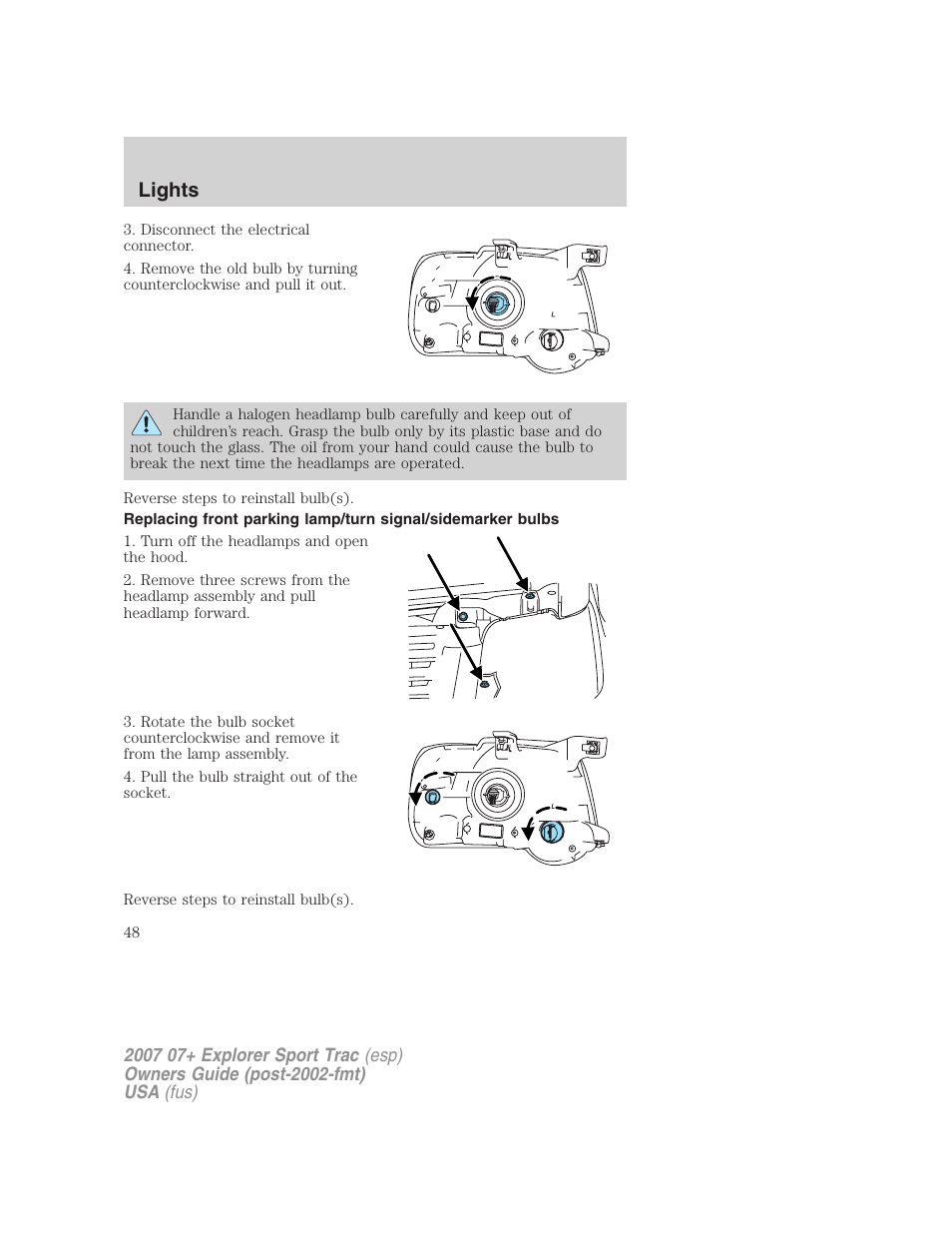 Lights | FORD 2007 Explorer Sport Trac v.1 User Manual | Page 48 / 312