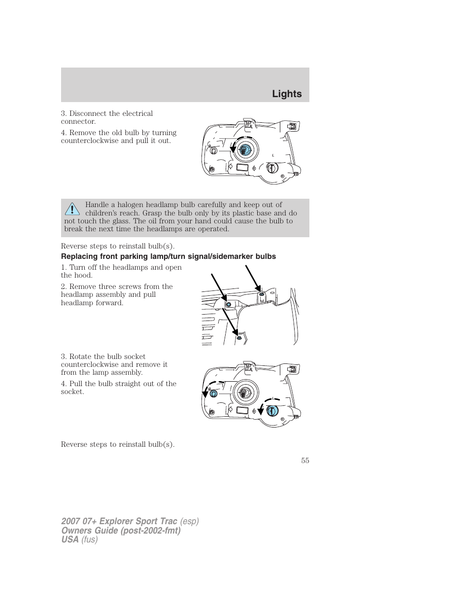 Lights | FORD 2007 Explorer Sport Trac v.2 User Manual | Page 55 / 328