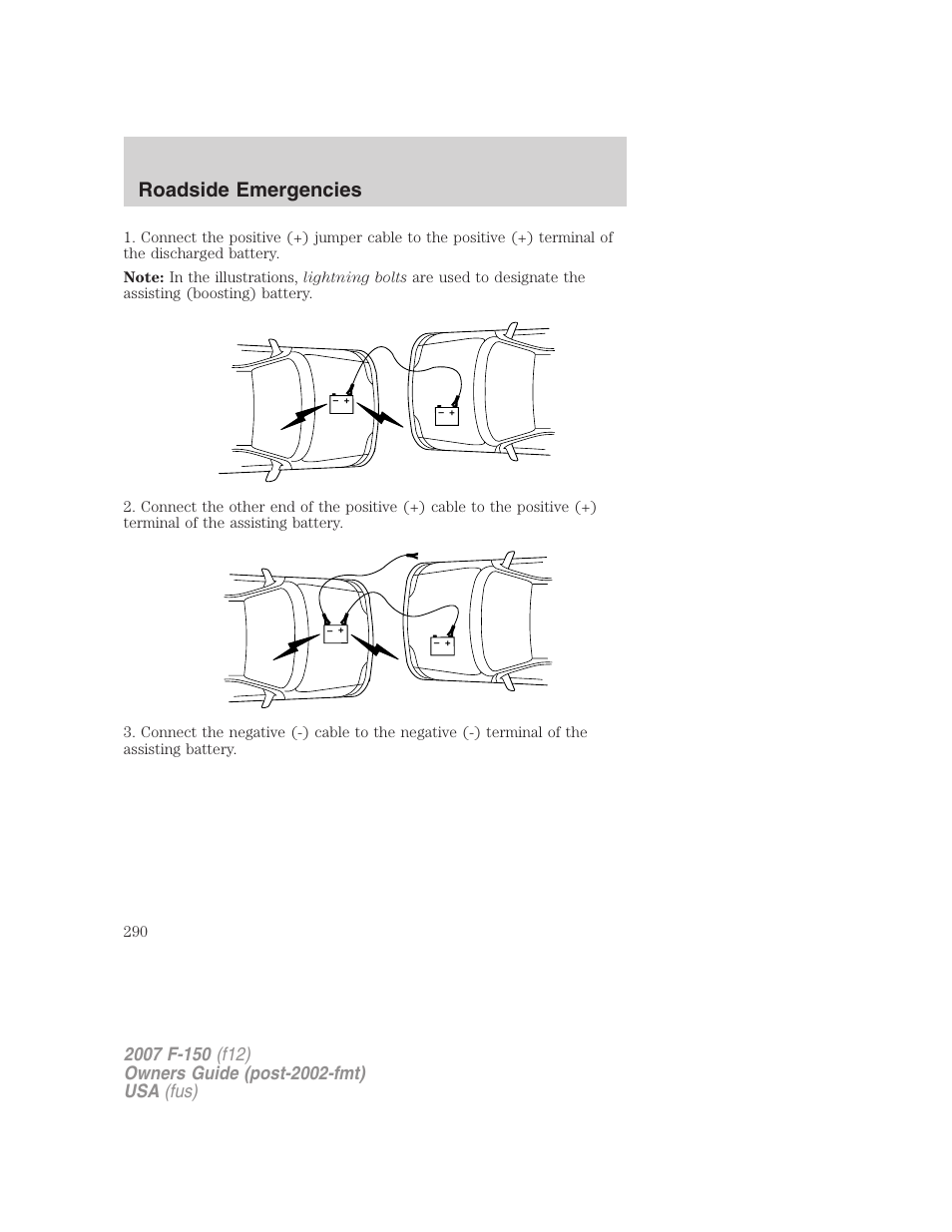 Roadside emergencies | FORD 2007 F-150 v.2 User Manual | Page 290 / 368