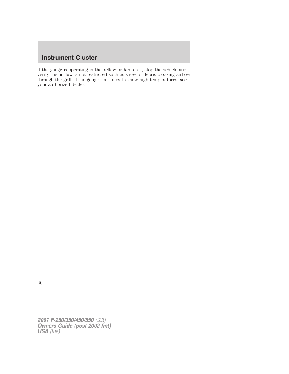 FORD 2007 F-550 v.2 User Manual | Page 20 / 312