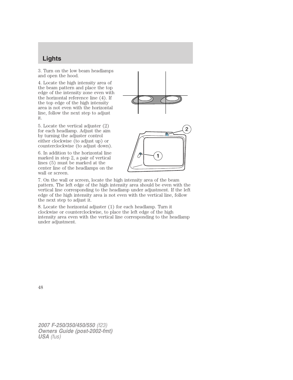 Lights | FORD 2007 F-550 v.2 User Manual | Page 48 / 312