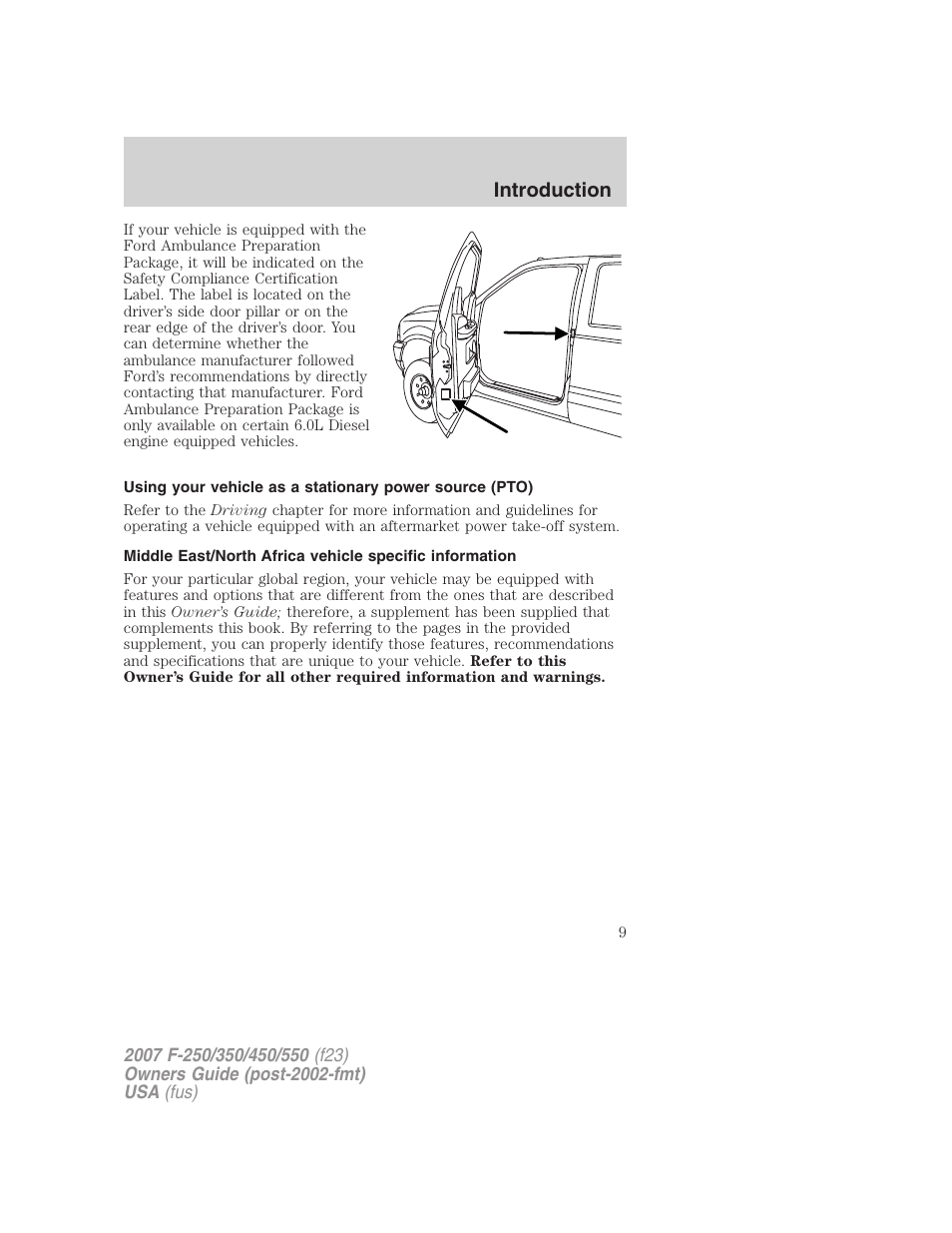 Introduction | FORD 2007 F-550 v.2 User Manual | Page 9 / 312