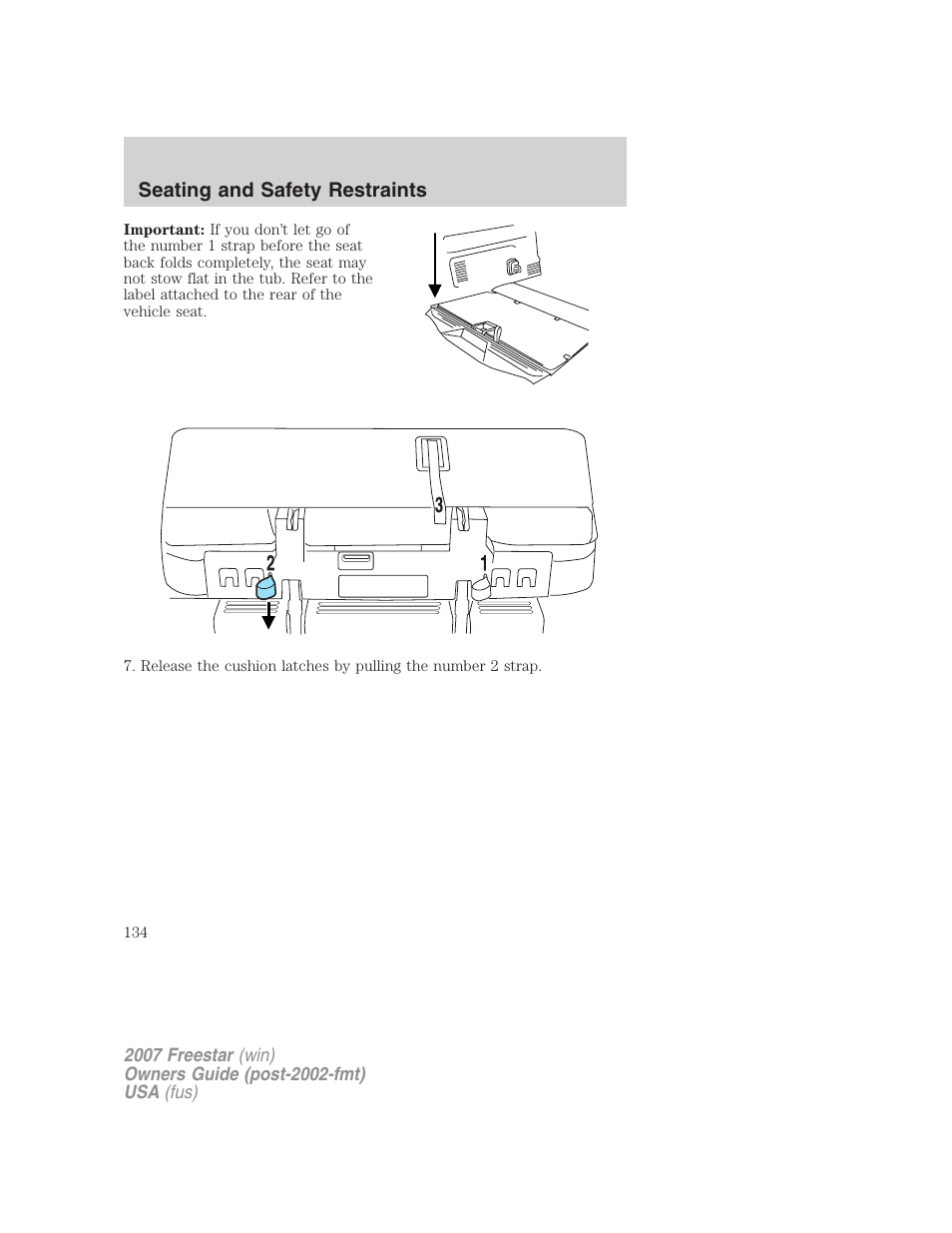 FORD 2007 Freestar v.1 User Manual | Page 134 / 312