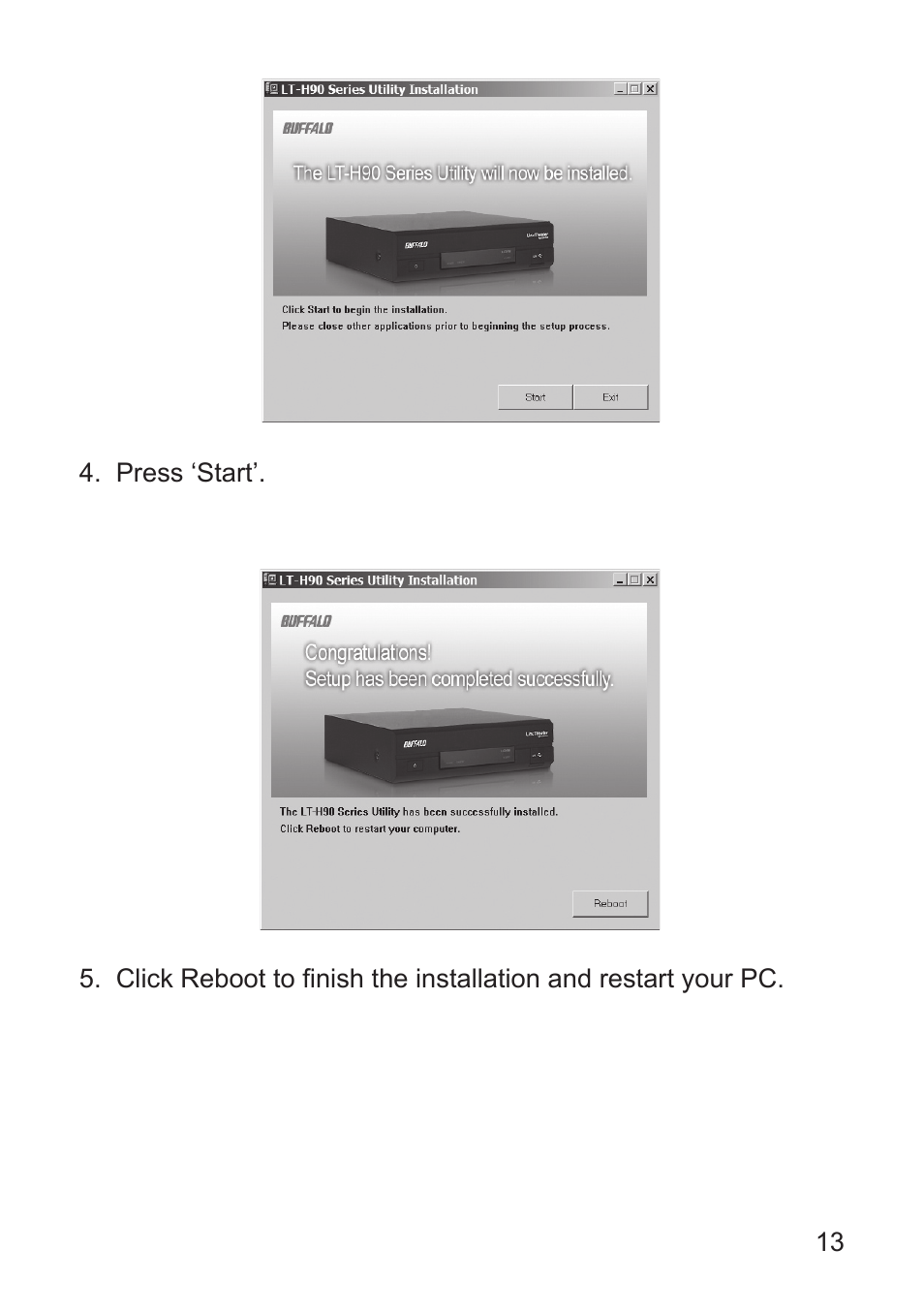 Buffalo Technology LT-H90 User Manual | Page 13 / 38