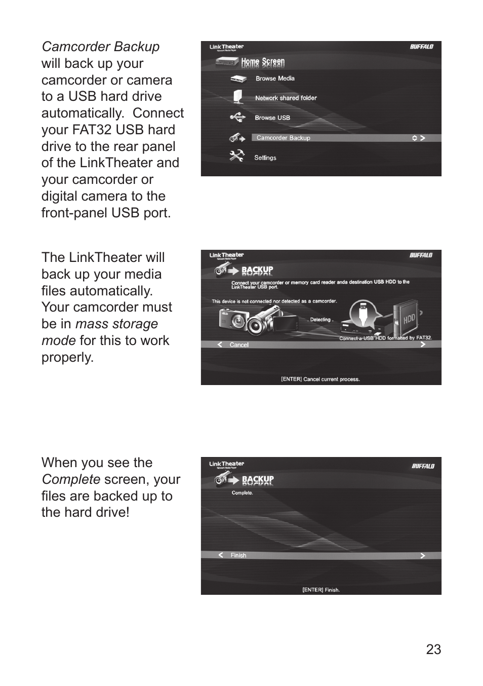 Buffalo Technology LT-H90 User Manual | Page 23 / 38