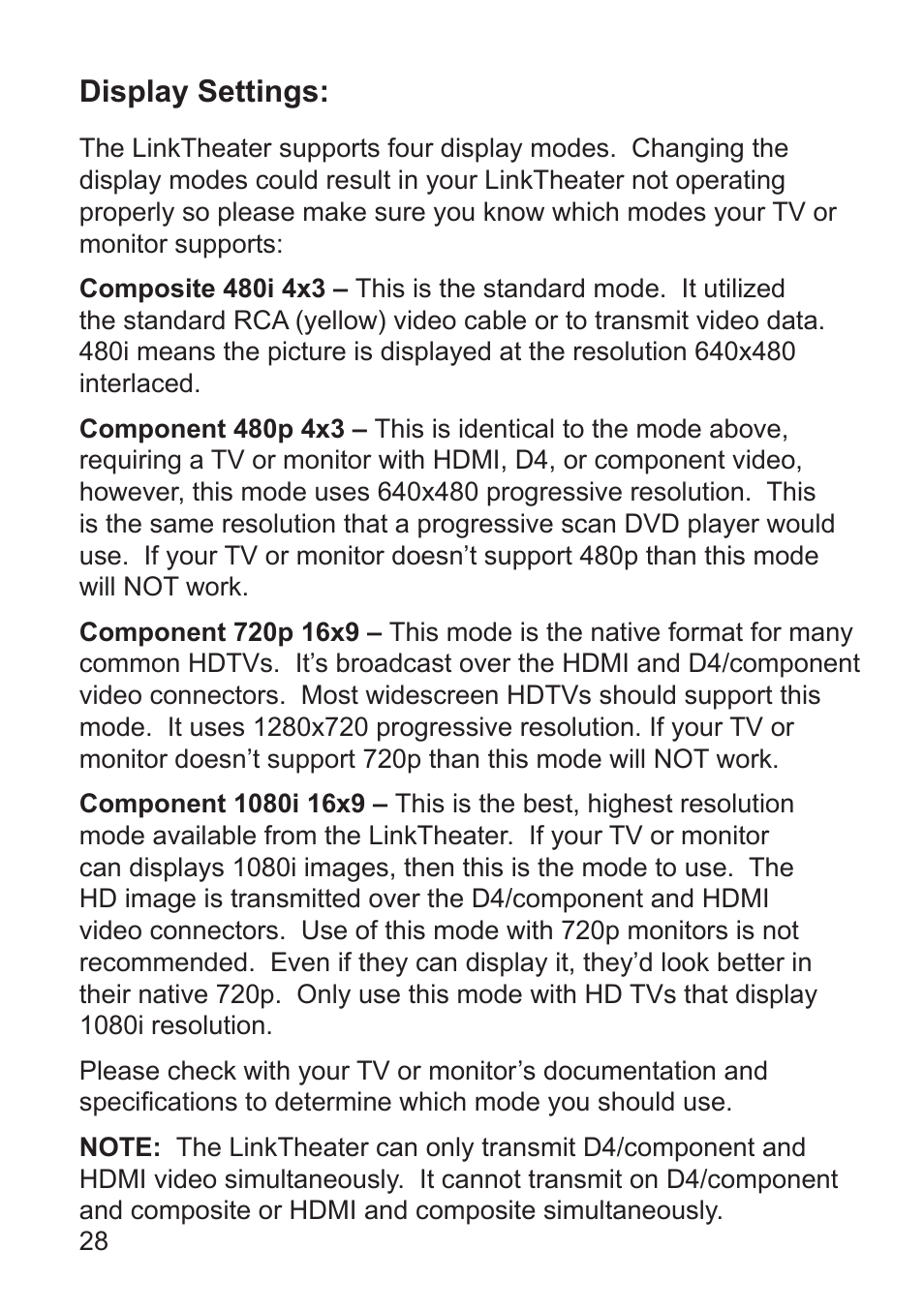 Display settings | Buffalo Technology LT-H90 User Manual | Page 28 / 38