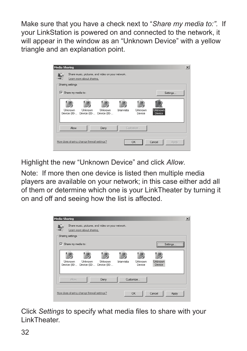 Buffalo Technology LT-H90 User Manual | Page 32 / 38