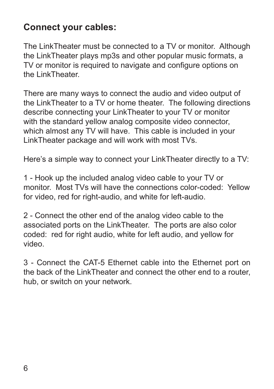 Connect your cables | Buffalo Technology LT-H90 User Manual | Page 6 / 38
