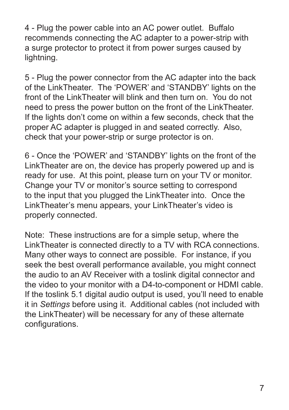 Buffalo Technology LT-H90 User Manual | Page 7 / 38