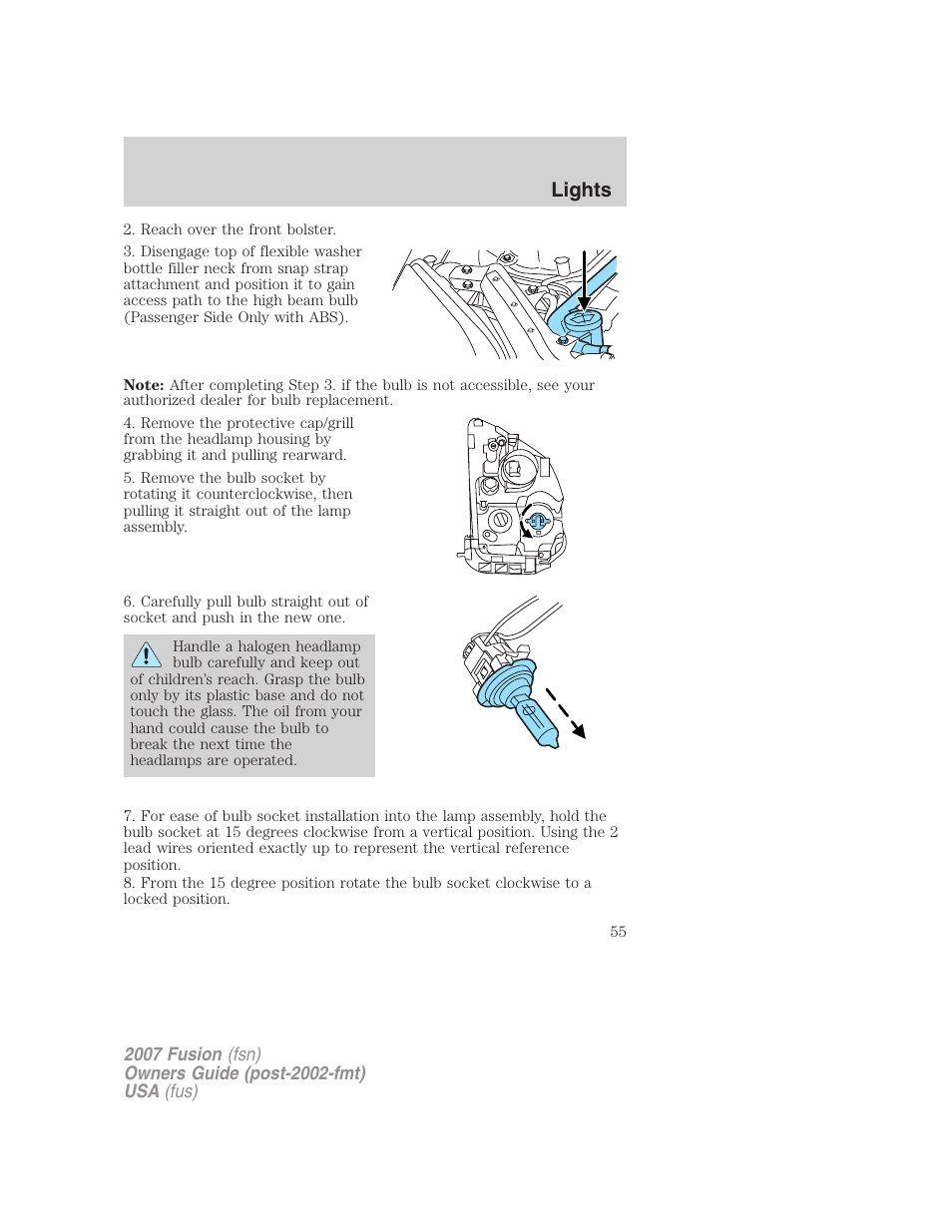 Lights | FORD 2007 Fusion v.1 User Manual | Page 55 / 280