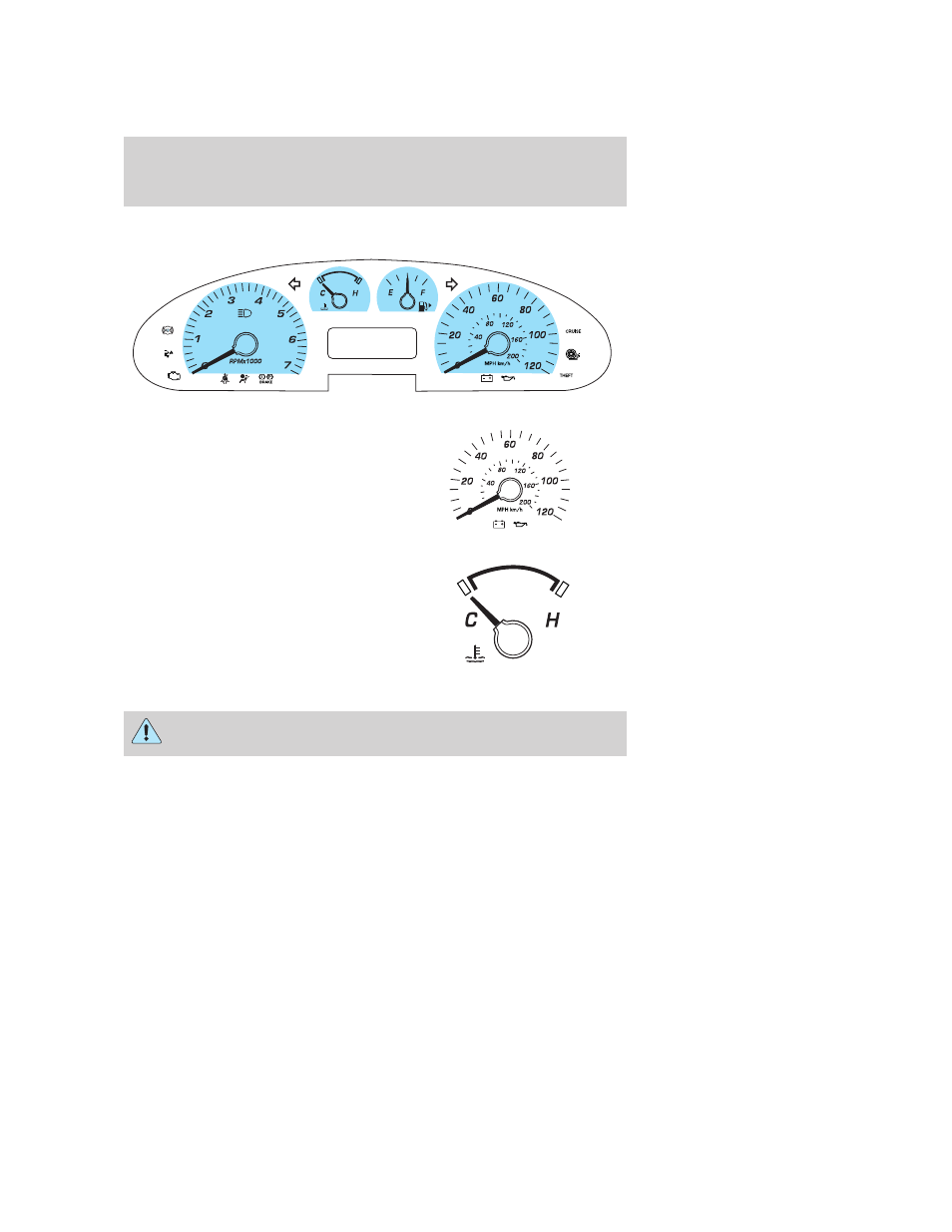 Gauges, Instrument cluster | FORD 2007 Taurus User Manual | Page 13 / 232