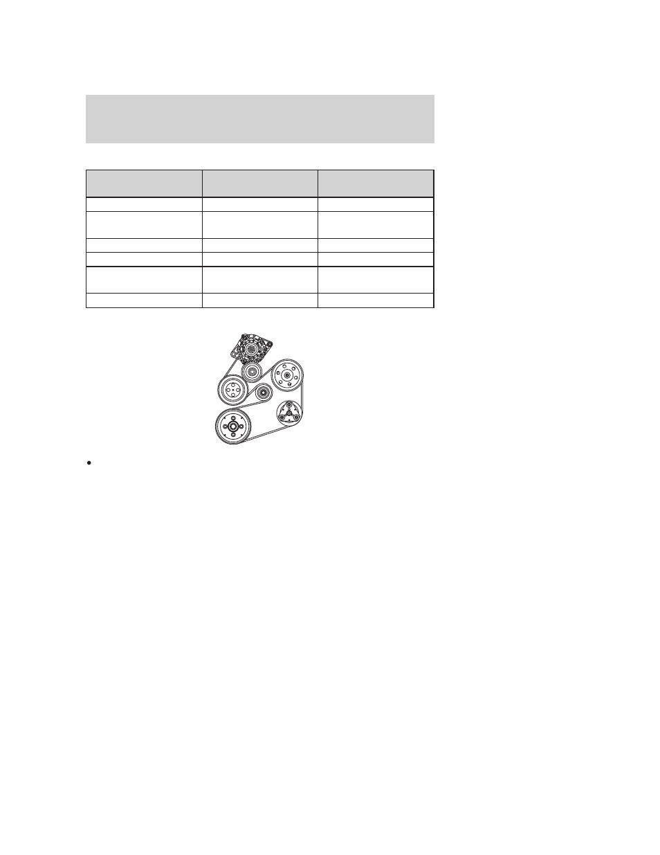 Engine data, Engine drivebelt routing, Maintenance and specifications | FORD 2007 Taurus User Manual | Page 222 / 232