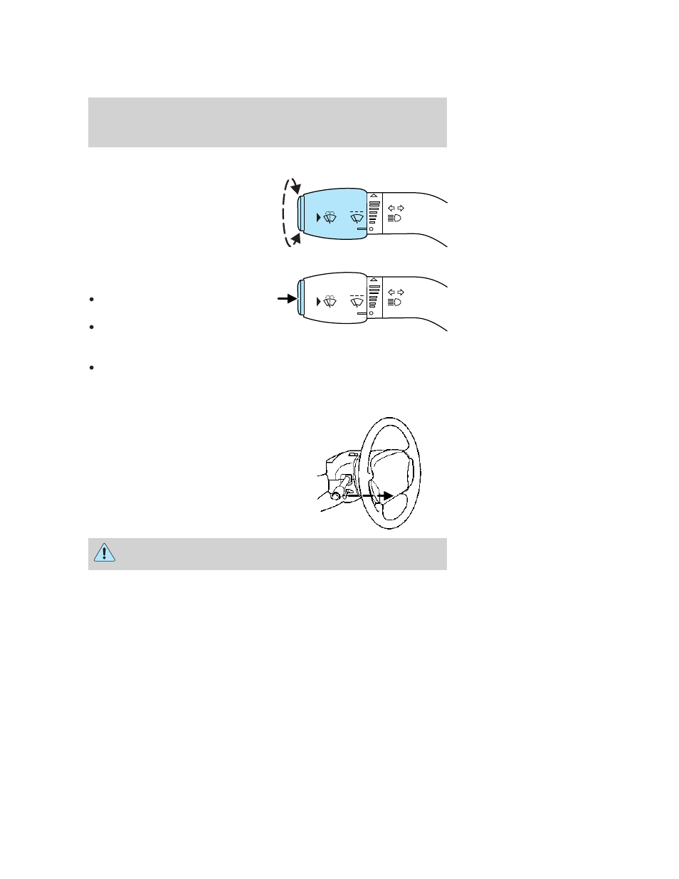 Driver controls, Multi-function lever, Tilt steering wheel | Windshield wiper/washer control, Steering wheel adjustment | FORD 2007 Taurus User Manual | Page 41 / 232