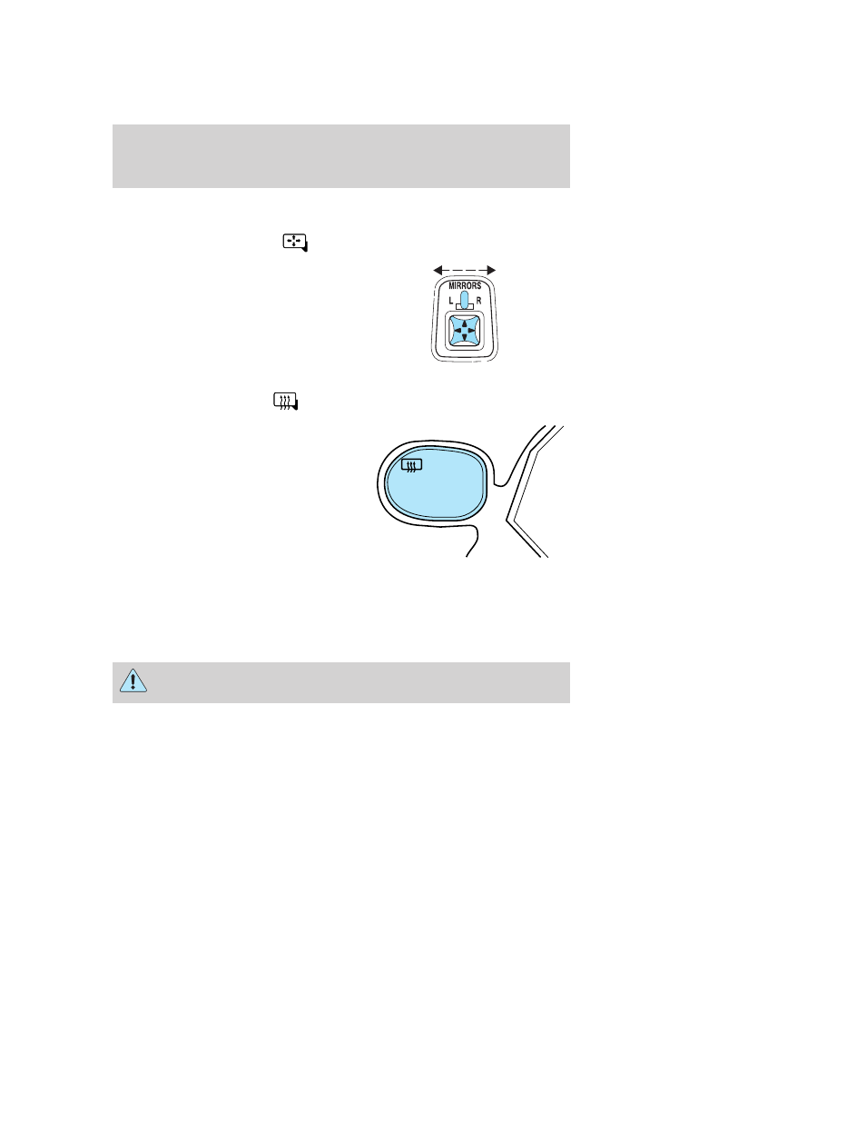 Exterior mirrors, Power side view mirrors, Heated outside mirrors (if equipped) | Speed control, Mirrors, Driver controls | FORD 2007 Taurus User Manual | Page 45 / 232