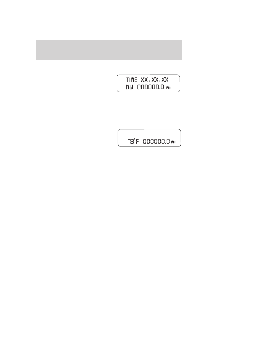 Trip elapsed drive time, Outside air temperature (if equipped), Compass display (if equipped) | Driver controls | FORD 2007 Taurus User Manual | Page 55 / 232