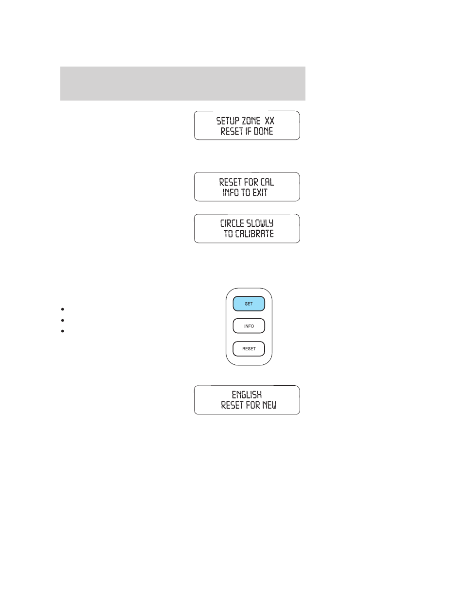 Setup menu, Language, Driver controls | FORD 2007 Taurus User Manual | Page 57 / 232