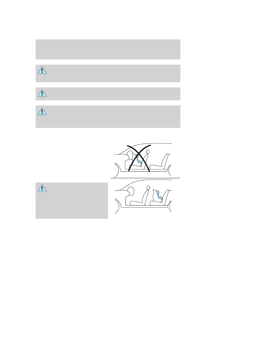 Children and airbags, Seating and safety restraints | FORD 2007 Taurus User Manual | Page 99 / 232