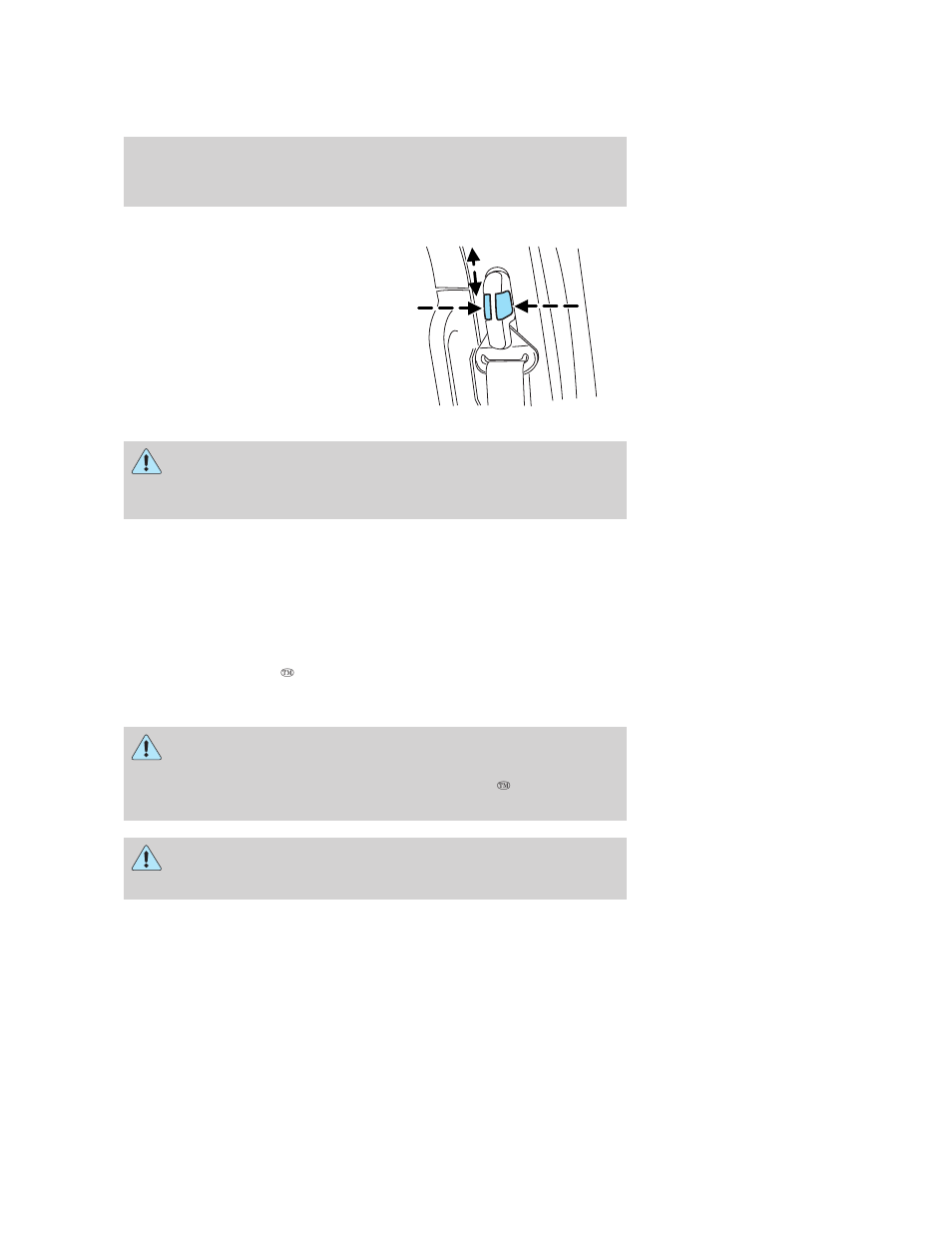 Safety belt height adjustment, Safety belt pretensioner, Seating and safety restraints | FORD 2006 Escape v.3 User Manual | Page 105 / 296