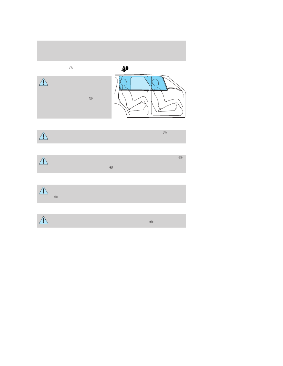 Safety canopy system (if equipped), Seating and safety restraints | FORD 2006 Escape v.3 User Manual | Page 124 / 296