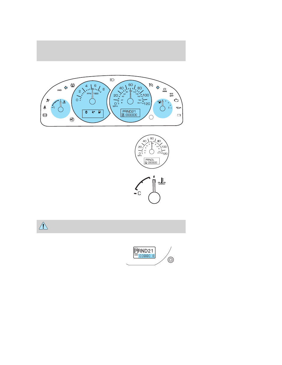 Gauges, Instrument cluster | FORD 2006 Escape v.3 User Manual | Page 15 / 296