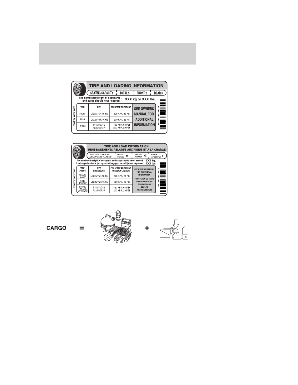 Tires, wheels and loading | FORD 2006 Escape v.3 User Manual | Page 164 / 296