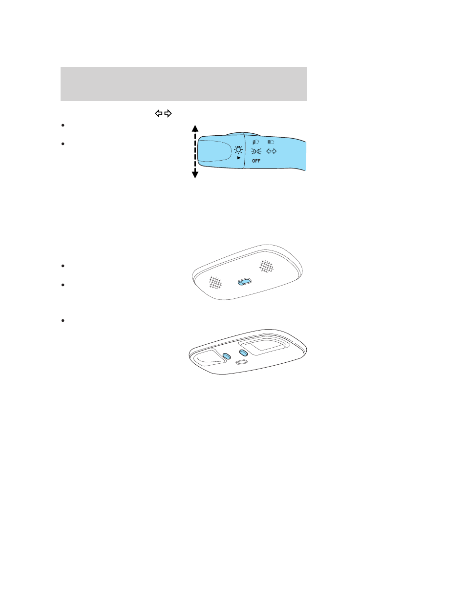 Turn signal control, Interior lamps, Dome lamps and map lamps | Lights | FORD 2006 Escape v.3 User Manual | Page 46 / 296