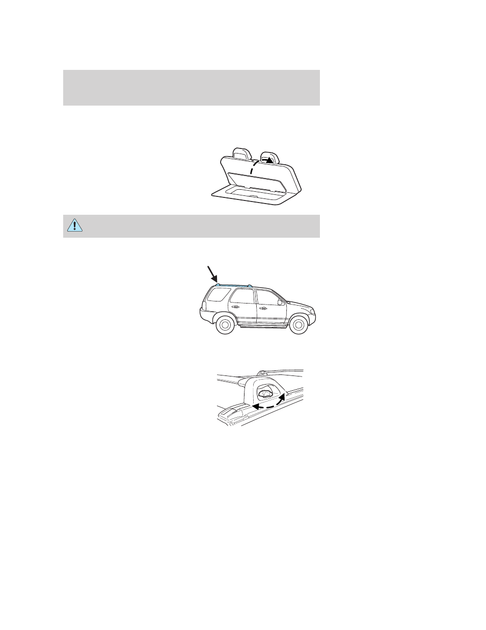 Cargo management system (if equipped), Luggage rack, To adjust the cross-bar (if equipped) position | Driver controls | FORD 2006 Escape v.3 User Manual | Page 72 / 296