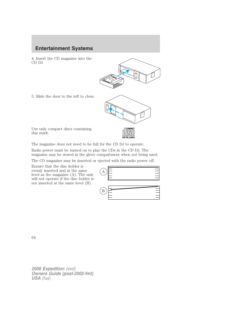 Entertainment systems | FORD 2006 Expedition v.2 User Manual | Page 64 / 368