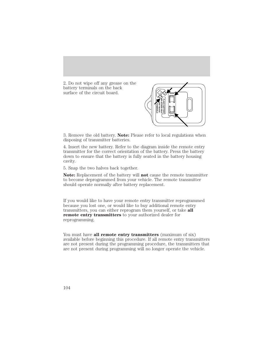 Locks and security | FORD 2006 Explorer v.1 User Manual | Page 104 / 328