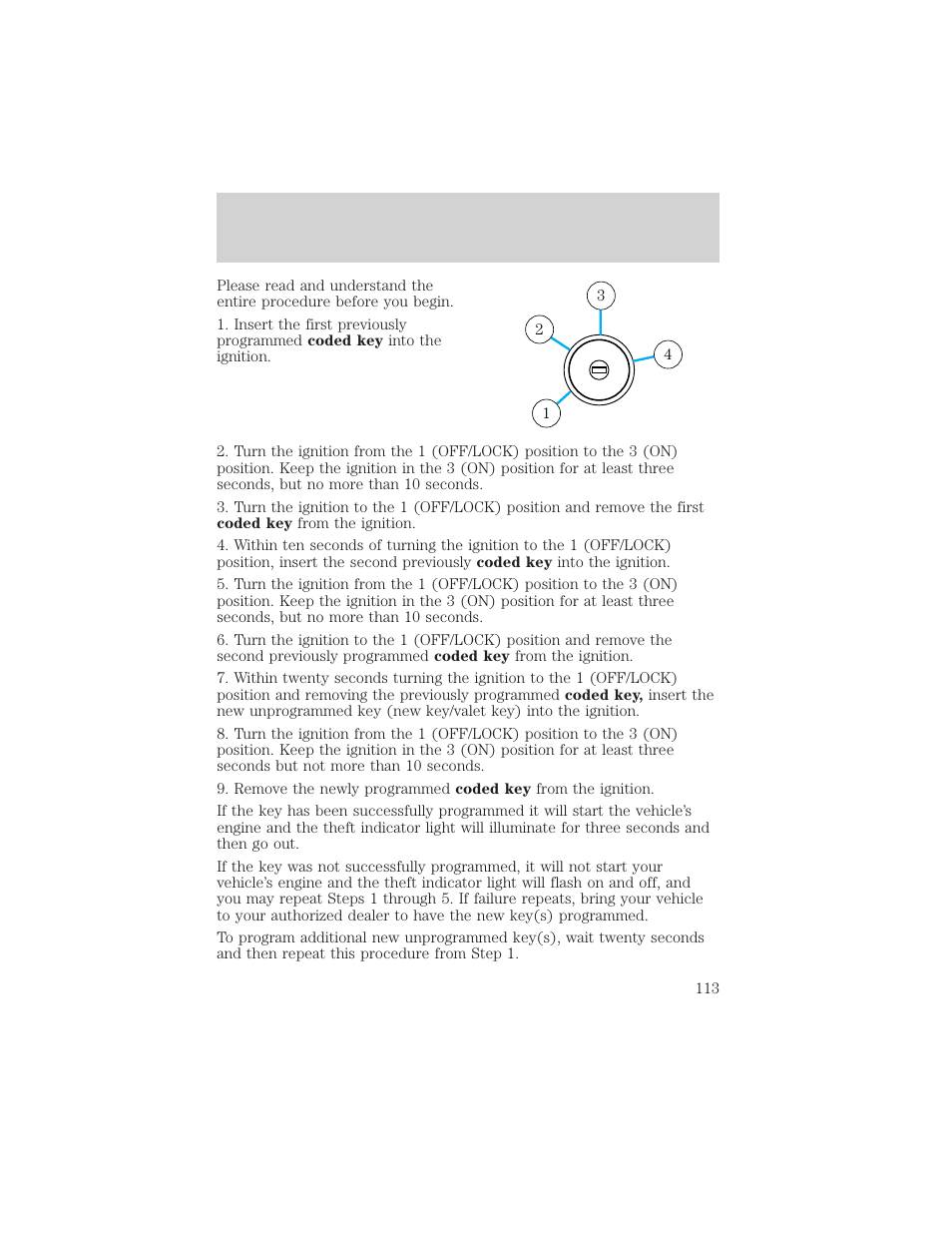 Locks and security | FORD 2006 Explorer v.1 User Manual | Page 113 / 328