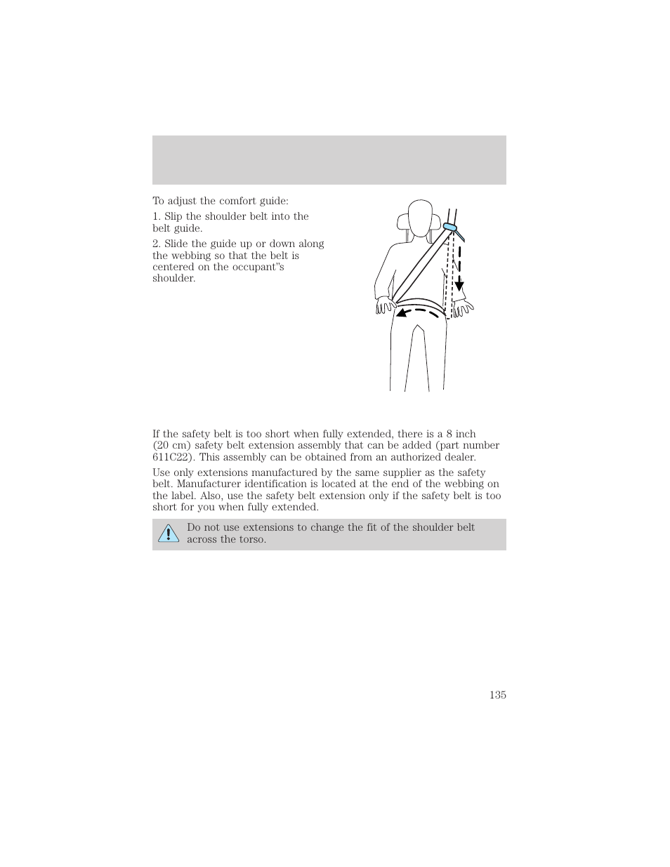 Seating and safety restraints | FORD 2006 Explorer v.1 User Manual | Page 135 / 328