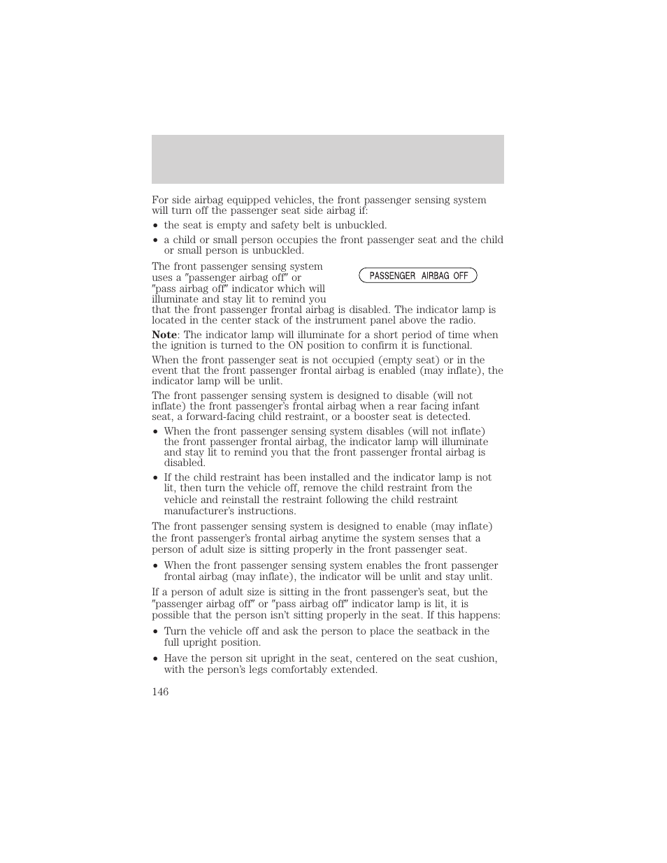 Seating and safety restraints | FORD 2006 Explorer v.1 User Manual | Page 146 / 328