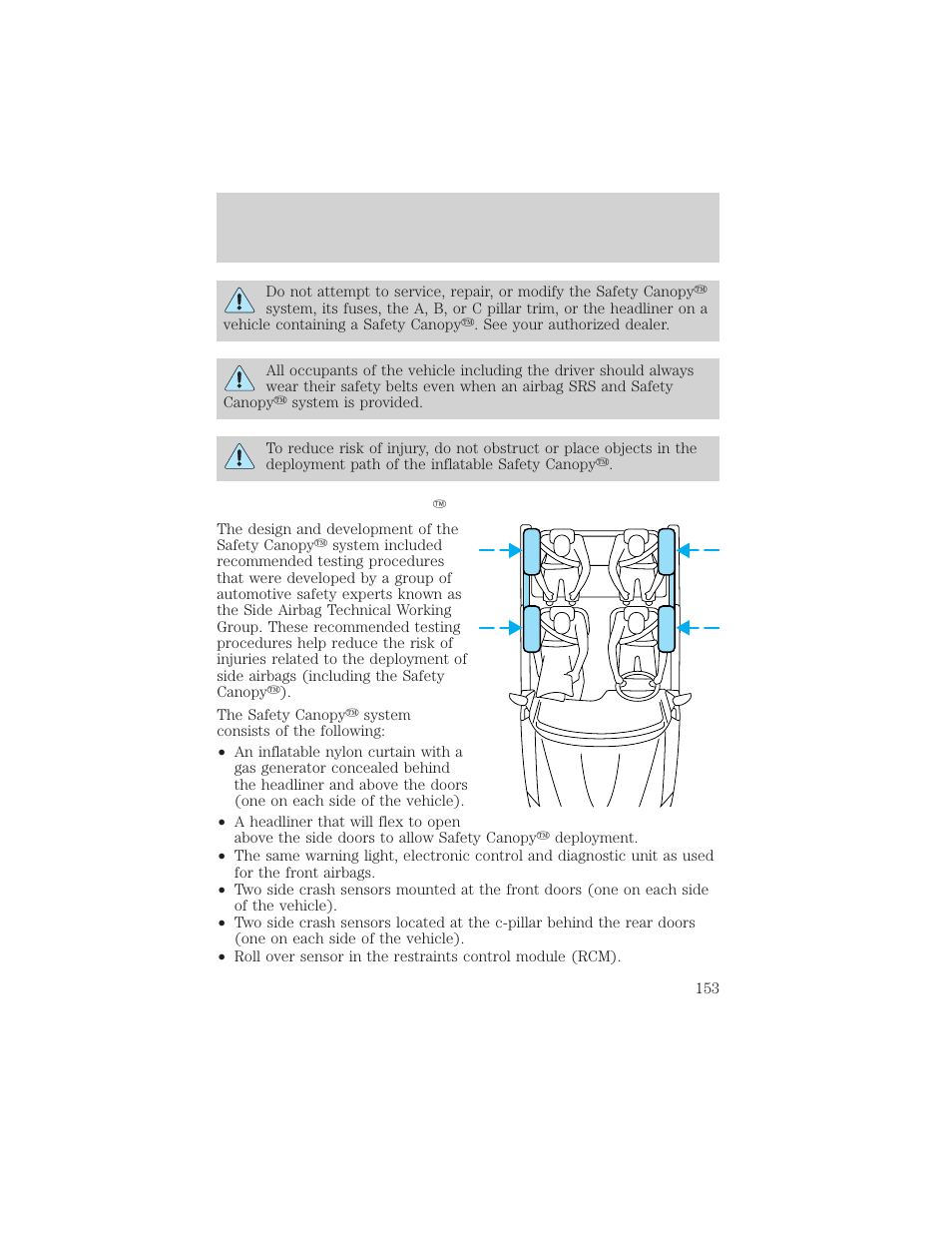 Seating and safety restraints | FORD 2006 Explorer v.1 User Manual | Page 153 / 328