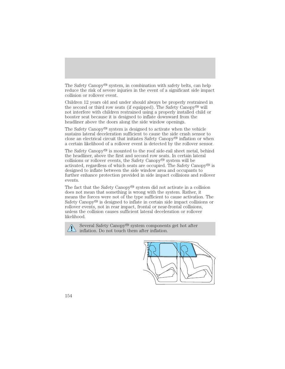 Seating and safety restraints | FORD 2006 Explorer v.1 User Manual | Page 154 / 328