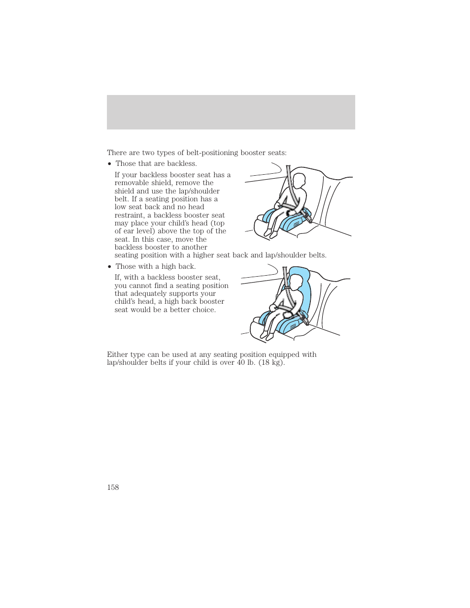 Seating and safety restraints | FORD 2006 Explorer v.1 User Manual | Page 158 / 328