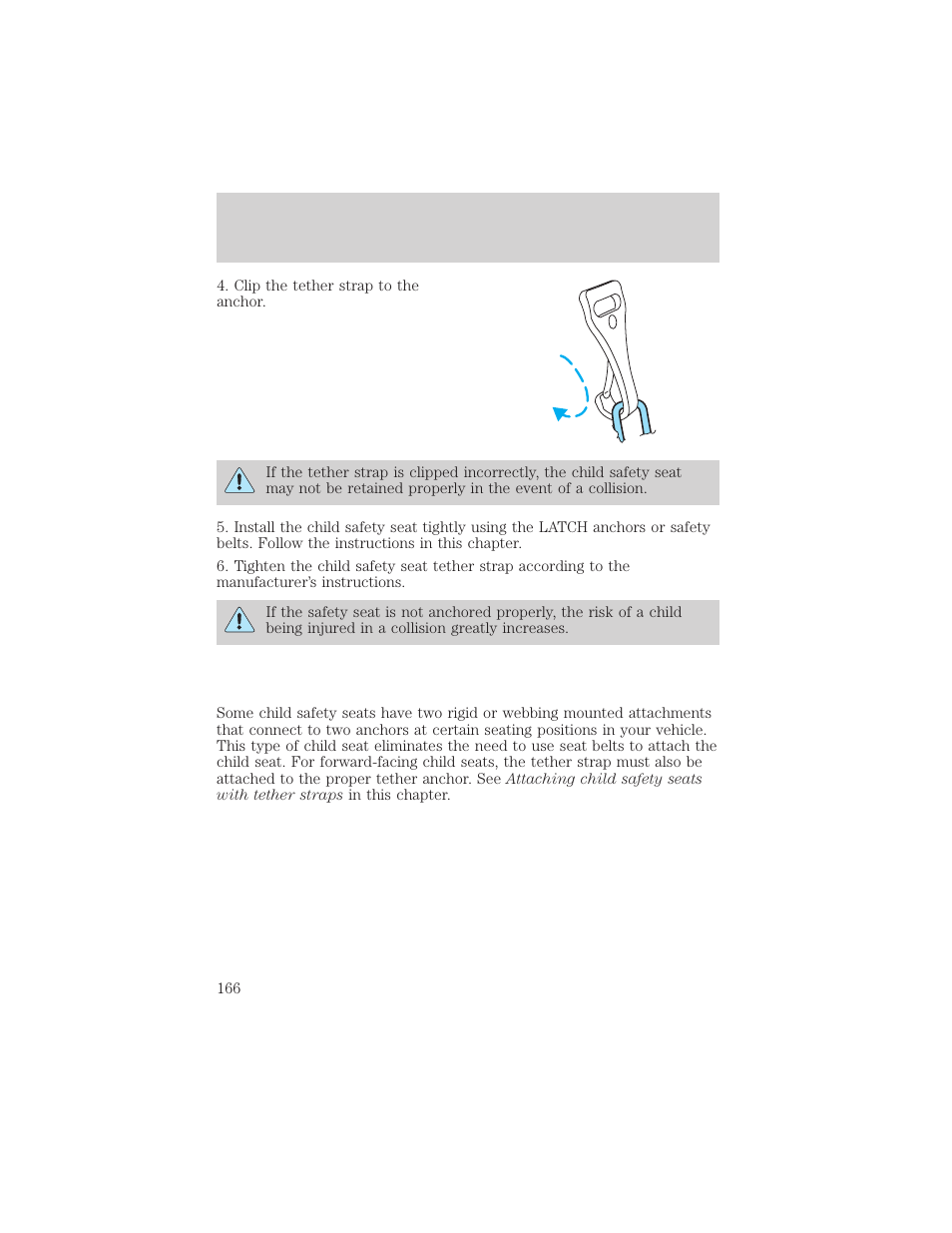 Seating and safety restraints | FORD 2006 Explorer v.1 User Manual | Page 166 / 328