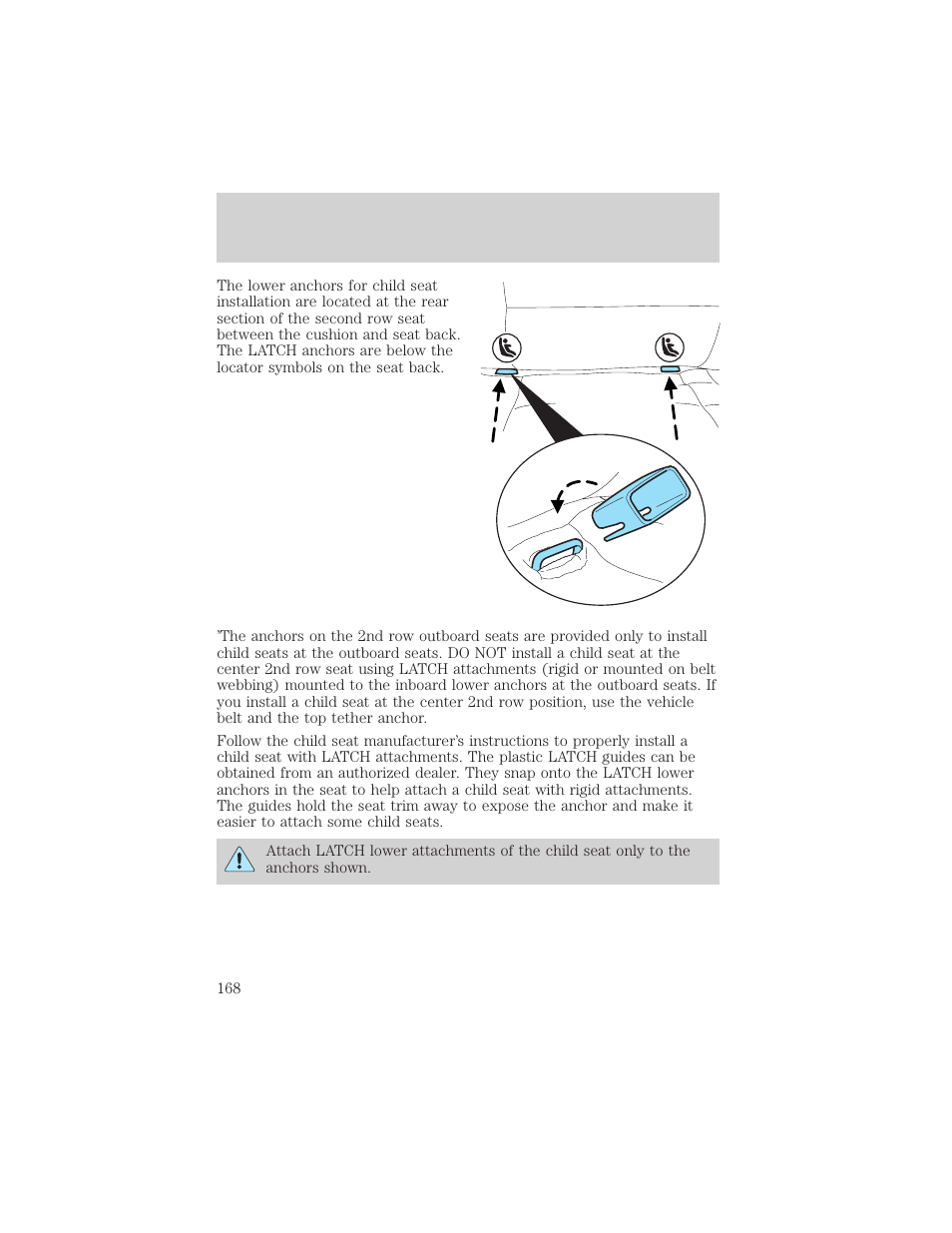 Seating and safety restraints | FORD 2006 Explorer v.1 User Manual | Page 168 / 328