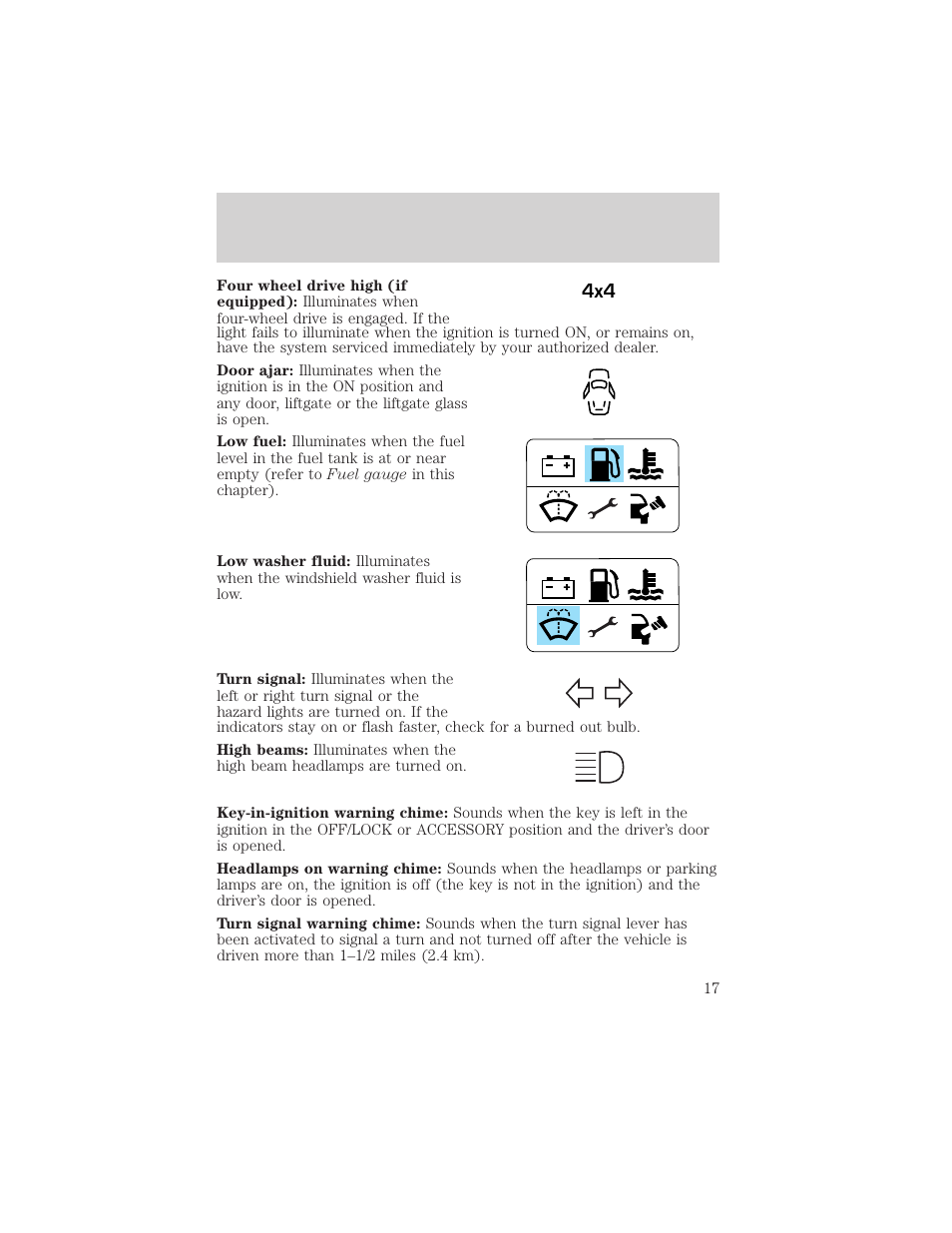 Instrument cluster | FORD 2006 Explorer v.1 User Manual | Page 17 / 328