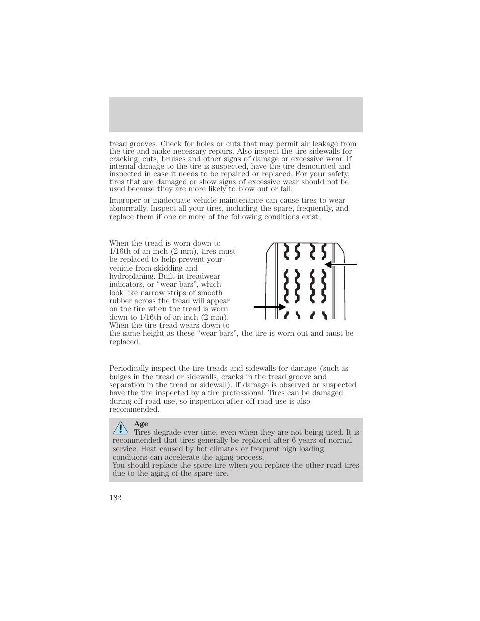 Tires, wheels and loading | FORD 2006 Explorer v.1 User Manual | Page 182 / 328