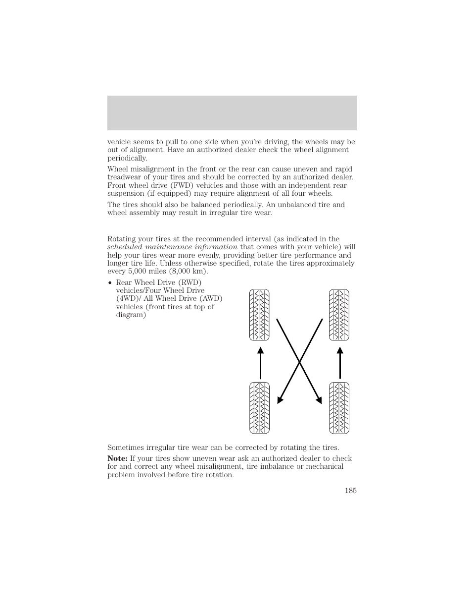 Tires, wheels and loading | FORD 2006 Explorer v.1 User Manual | Page 185 / 328