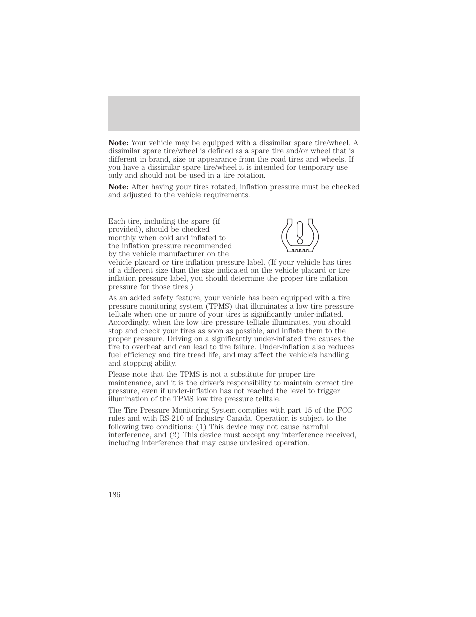 Tires, wheels and loading | FORD 2006 Explorer v.1 User Manual | Page 186 / 328