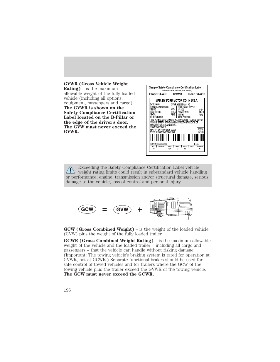 Tires, wheels and loading | FORD 2006 Explorer v.1 User Manual | Page 196 / 328